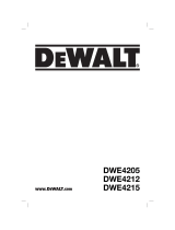 DeWalt DWE4205 User manual