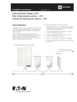 Cooper Lighting External Power Supply, EXPS-24V Installation guide
