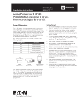 Cooper Lighting Analog Photosensor Installation guide