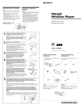Sony MDX-C8900 Installation guide