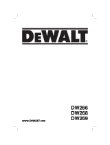 DeWalt DW268K T 5 Owner's manual