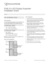 EDWARDS D16L-Fa LED Display Expander Installation guide