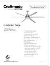 Craftmade MNR52TS Installation guide