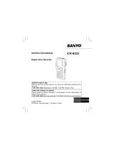 Sanyo ICR-B220 User manual