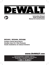 DeWalt DCS494B User manual