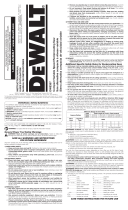 DeWalt DWE357 Owner's manual