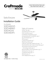 Craftmade SOE54CH5 Installation guide