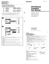 Sony XR-C5120R Installation guide