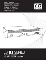 LD DJ500 Power Amplifier 2 x 250 W 4 Ohms User manual