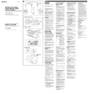 Sony ICF-C900HS Operating instructions