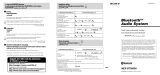 Sony MEX-BT3600U Operating instructions