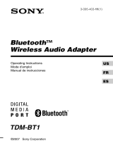 Sony TDM-BT1 User manual