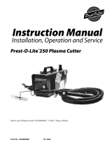 Prest-O-Lite Prest-O-Lite® 250 Plasma Cutter User manual