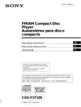 Sony CDX-F5510X User manual