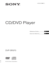 Sony DVP-SR370 Operating instructions