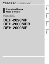 Pioneer DEH-2020MPB User manual
