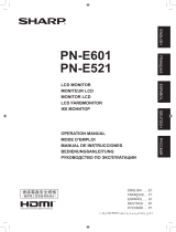 Sharp PN-E601 Owner's manual