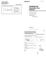 Sony XR-2750 Installation guide