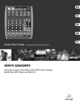 Behringer XENYX QX602MP3 User manual