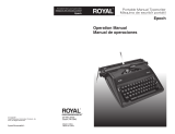 EPOCH Manual Typewriter Owner's manual