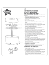 Tommee Tippee closer to nature Electric Steam Sterilizer Leaflet # 0522200 User manual