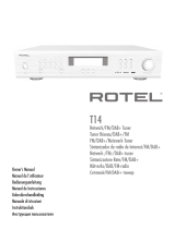 Rotel T14 Silver Owner's manual