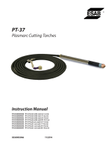 ESAB PT-37 Plasmarc Cutting Torches User manual