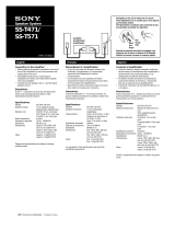 Sony SS-T571 Operating instructions