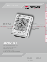 Sigma ROX 8.1 User manual