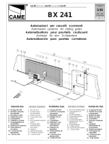 CAME BX241 User manual