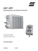 ESAB ESP / EPP Plumbing Box and Remote Pendant User manual