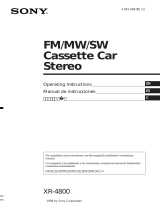 Sony XR-4800 Operating instructions