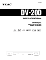 TEAC DV-20D Owner's manual