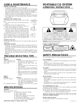 Audiovox CE240 Operating instructions