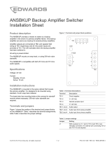 EDWARDS ANSBKUP Backup Amp Sup Module Installation guide