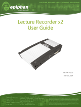 Epiphan Video Lecture Recorder x2 User guide