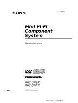 Sony MHC-GN77D Operating instructions