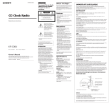 Sony ICF-CD810 User manual