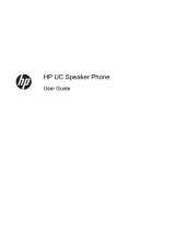 HP UC Speaker Phone User guide