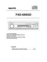 Sanyo FXD-680GD Operating Instructions Manual