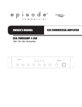 Episode ECA-70MIXAMP-1-240 Owner's manual