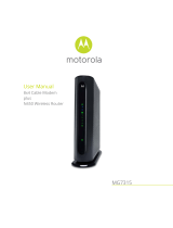 Motorola MG7315 Modem and Router User manual