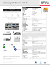Hitachi CP-AW251N Quick Manual