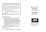 ARX EC-2 Owner's manual