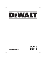 DeWalt DC618 Owner's manual