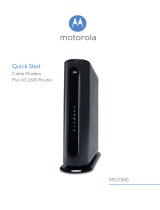 Motorola Cable Modem Plus AC1600 Router MG7540 User manual