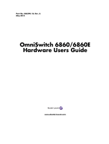 Alcatel-Lucent OmniSwitch 6860 Hardware User's Manual