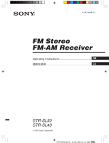 Sony STR-SL50 User manual