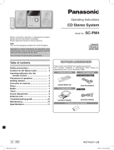 Panasonic SC-PM4 Owner's manual