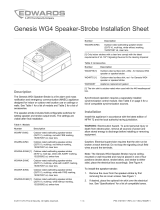 EDWARDS Genesis WG4 speaker strobe Installation guide